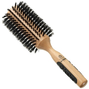 image:imageKent PF03 Round Boar Bristle Hair Brush with Nylon Bristle Mix Round HairBrush for Blow Drying and Blowout for Shoulder Length or Short Hair Rubber Antifatigue Handle70mm