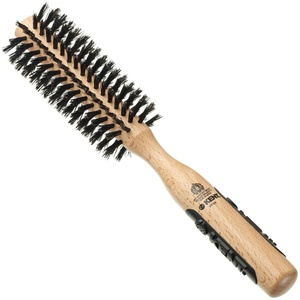 image:imageKent PF03 Round Boar Bristle Hair Brush with Nylon Bristle Mix Round HairBrush for Blow Drying and Blowout for Shoulder Length or Short Hair Rubber Antifatigue Handle45mm