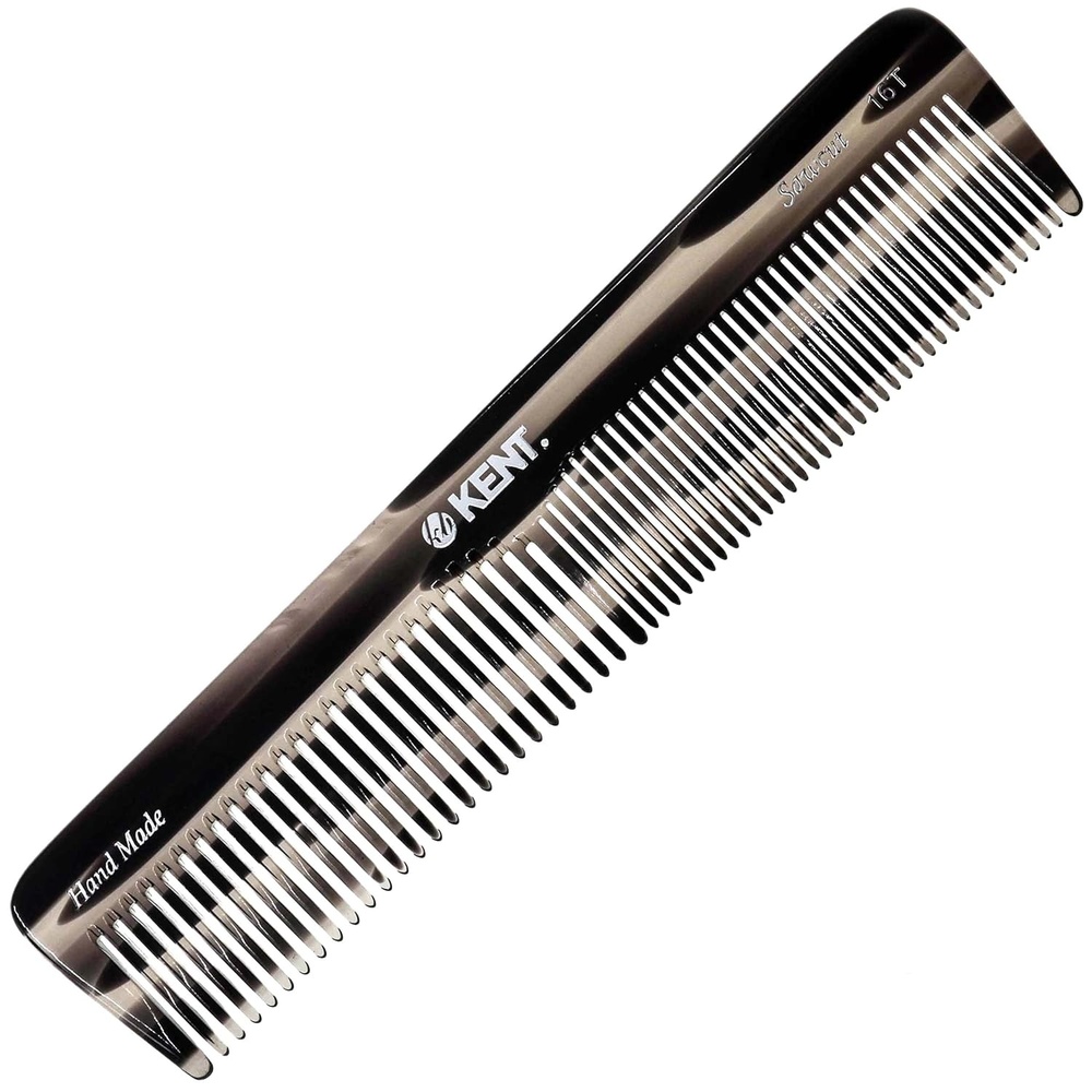 image:imageKent 16T G Black Graphite Fine and Wide Tooth for Daily GroomingHandmade Styling Comb for All Hair TypesWet or Dry Hair Detangling Comb for Men and WomenSaw Cut Hand PolishedMade in EnglandGraphite