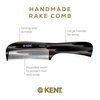 image:imageKent 10T Large Detangler Comb Handmade Wide Tooth Comb for Curly Hair Detangling Combs For Wet and Dry Hair Combs for Thick Hair SawCut and Hand Polished Made in EnglandCombo
