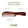 image:imageKent 10T Large Detangler Comb Handmade Wide Tooth Comb for Curly Hair Detangling Combs For Wet and Dry Hair Combs for Thick Hair SawCut and Hand Polished Made in EnglandTortoiseshell