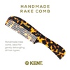 image:imageKent 10T Large Detangler Comb Handmade Wide Tooth Comb for Curly Hair Detangling Combs For Wet and Dry Hair Combs for Thick Hair SawCut and Hand Polished Made in EnglandYellow Tokyo