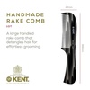 image:imageKent 10T Large Detangler Comb Handmade Wide Tooth Comb for Curly Hair Detangling Combs For Wet and Dry Hair Combs for Thick Hair SawCut and Hand Polished Made in EnglandGraphite