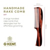 image:imageKent 10T Large Detangler Comb Handmade Wide Tooth Comb for Curly Hair Detangling Combs For Wet and Dry Hair Combs for Thick Hair SawCut and Hand Polished Made in EnglandTortoiseshell