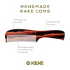 image:imageKent 10T Large Detangler Comb Handmade Wide Tooth Comb for Curly Hair Detangling Combs For Wet and Dry Hair Combs for Thick Hair SawCut and Hand Polished Made in EnglandCombo