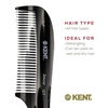 image:imageKent 10T Large Detangler Comb Handmade Wide Tooth Comb for Curly Hair Detangling Combs For Wet and Dry Hair Combs for Thick Hair SawCut and Hand Polished Made in EnglandGraphite