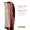 image:imageKent 10T Large Detangler Comb Handmade Wide Tooth Comb for Curly Hair Detangling Combs For Wet and Dry Hair Combs for Thick Hair SawCut and Hand Polished Made in EnglandTortoiseshell