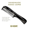 image:imageKent 10T Large Detangler Comb Handmade Wide Tooth Comb for Curly Hair Detangling Combs For Wet and Dry Hair Combs for Thick Hair SawCut and Hand Polished Made in EnglandGraphite