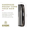 image:imageKent 12T Wide Tooth Detangling Comb  Handmade Pocket Comb for Thick Curly and Wavy Hair Large Tooth for Grooming Hair Beard and Mustache  SawCut and Hand PolishedCombo