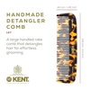 image:imageKent 12T Wide Tooth Detangling Comb  Handmade Pocket Comb for Thick Curly and Wavy Hair Large Tooth for Grooming Hair Beard and Mustache  SawCut and Hand PolishedYellow Tokyo
