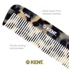 image:imageKent 12T Wide Tooth Detangling Comb  Handmade Pocket Comb for Thick Curly and Wavy Hair Large Tooth for Grooming Hair Beard and Mustache  SawCut and Hand PolishedWhite Tokyo