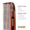 image:imageKent 12T Wide Tooth Detangling Comb  Handmade Pocket Comb for Thick Curly and Wavy Hair Large Tooth for Grooming Hair Beard and Mustache  SawCut and Hand PolishedCombo