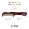 image:imageKent 14T Tortoise Large Detangling Comb Wide Teeth for Long Thick Curly Wavy Hair Hair Detangler Comb For Wet and Dry SawCut from Cellulose and Hand Polished Handmade in England1 Pack