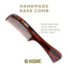 image:imageKent 14T Tortoise Large Detangling Comb Wide Teeth for Long Thick Curly Wavy Hair Hair Detangler Comb For Wet and Dry SawCut from Cellulose and Hand Polished Handmade in England2 Pack