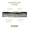 image:imageKent 16T G Black Graphite Fine and Wide Tooth for Daily GroomingHandmade Styling Comb for All Hair TypesWet or Dry Hair Detangling Comb for Men and WomenSaw Cut Hand PolishedMade in EnglandGraphite