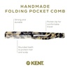 image:imageKent 20T Handmade Fine Tooth Folding Comb with Hand Made 81T Mini Pocket Comb for Beards and Mustache  Beard GrowthFine Tooth  Beard Straightener for Mens Grooming KitWhite Tokyo