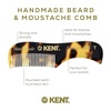 image:imageKent 20T Handmade Fine Tooth Folding Comb with Hand Made 81T Mini Pocket Comb for Beards and Mustache  Beard GrowthFine Tooth  Beard Straightener for Mens Grooming KitYellow Tokyo