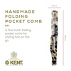 image:imageKent 20T Handmade Fine Tooth Folding Comb with Hand Made 81T Mini Pocket Comb for Beards and Mustache  Beard GrowthFine Tooth  Beard Straightener for Mens Grooming KitWhite Tokyo