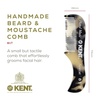 image:imageKent 20T Handmade Fine Tooth Folding Comb with Hand Made 81T Mini Pocket Comb for Beards and Mustache  Beard GrowthFine Tooth  Beard Straightener for Mens Grooming KitWhite Tokyo