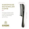image:imageKent 21T Tortoiseshell Large Detangling Comb Wide Teeth for Thick Curly Wavy Hair Long Hair Detangler Comb For Wet and Dry Handmade of Quality Cellulose SawCut Hand Polished Made in EnglandGraphite