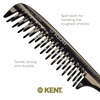 image:imageKent 21T Tortoiseshell Large Detangling Comb Wide Teeth for Thick Curly Wavy Hair Long Hair Detangler Comb For Wet and Dry Handmade of Quality Cellulose SawCut Hand Polished Made in EnglandGraphite