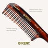 image:imageKent 21T Tortoiseshell Large Detangling Comb Wide Teeth for Thick Curly Wavy Hair Long Hair Detangler Comb For Wet and Dry Handmade of Quality Cellulose SawCut Hand Polished Made in EnglandTortoiseshell
