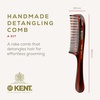 image:imageKent 21T Tortoiseshell Large Detangling Comb Wide Teeth for Thick Curly Wavy Hair Long Hair Detangler Comb For Wet and Dry Handmade of Quality Cellulose SawCut Hand Polished Made in EnglandTortoiseshell