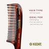 image:imageKent 21T Tortoiseshell Large Detangling Comb Wide Teeth for Thick Curly Wavy Hair Long Hair Detangler Comb For Wet and Dry Handmade of Quality Cellulose SawCut Hand Polished Made in EnglandTortoiseshell