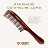 image:imageKent 21T Tortoiseshell Large Detangling Comb Wide Teeth for Thick Curly Wavy Hair Long Hair Detangler Comb For Wet and Dry Handmade of Quality Cellulose SawCut Hand Polished Made in EnglandTortoiseshell