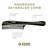 image:imageKent 21T Tortoiseshell Large Detangling Comb Wide Teeth for Thick Curly Wavy Hair Long Hair Detangler Comb For Wet and Dry Handmade of Quality Cellulose SawCut Hand Polished Made in EnglandGraphite