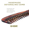 image:imageKent 21T Tortoiseshell Large Detangling Comb Wide Teeth for Thick Curly Wavy Hair Long Hair Detangler Comb For Wet and Dry Handmade of Quality Cellulose SawCut Hand Polished Made in EnglandTortoiseshell