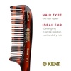 image:imageKent 21T Tortoiseshell Large Detangling Comb Wide Teeth for Thick Curly Wavy Hair Long Hair Detangler Comb For Wet and Dry Handmade of Quality Cellulose SawCut Hand Polished Made in EnglandTortoiseshell