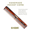 image:imageKent 2T Fine and Wide Tooth Comb For Men for Small Beard and Mustache Daily Hair Styling and Mens Grooming Comb All Hair Types Handmade Sawcut and Polished in EnglandPack of 6
