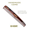 image:imageKent 3T 65 Inch Double Tooth Dressing Comb Fine and Wide Tooth Grooming Comb for Hair Beard Mustache and Styling for Men Women Kids Made in EnglandATortoiseshell