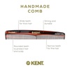 image:imageKent 3T 65 Inch Double Tooth Dressing Comb Fine and Wide Tooth Grooming Comb for Hair Beard Mustache and Styling for Men Women Kids Made in EnglandATortoiseshell