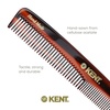 image:imageKent 3T 65 Inch Double Tooth Dressing Comb Fine and Wide Tooth Grooming Comb for Hair Beard Mustache and Styling for Men Women Kids Made in EnglandATortoiseshell