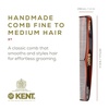 image:imageKent 3T 65 Inch Double Tooth Dressing Comb Fine and Wide Tooth Grooming Comb for Hair Beard Mustache and Styling for Men Women Kids Made in EnglandATortoiseshell