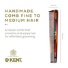 image:imageKent 4T 6 Inch Double Tooth Dressing Comb Coarse and Fine Grooming Comb for Hair Beard Mustache  Styling for Men Women and Kids Made in England3 Pack