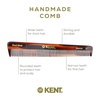 image:imageKent 4T 6 Inch Double Tooth Dressing Comb Coarse and Fine Grooming Comb for Hair Beard Mustache  Styling for Men Women and Kids Made in England6 Pack