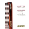 image:imageKent 5T 66 Inch Double Tooth Dressing Comb Fine and Wide Tooth for Hair Beard and Mustache Styling and Grooming  Coarse and Fine for Men Women and Kids  Made in England3 Pack