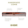 image:imageKent 5T 66 Inch Double Tooth Dressing Comb Fine and Wide Tooth for Hair Beard and Mustache Styling and Grooming  Coarse and Fine for Men Women and Kids  Made in England3 Pack