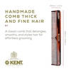 image:imageKent 5T 66 Inch Double Tooth Dressing Comb Fine and Wide Tooth for Hair Beard and Mustache Styling and Grooming  Coarse and Fine for Men Women and Kids  Made in England6 Pack