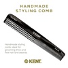 image:imageKent 6T Fine Tooth and Wide Tooth Hair Comb Handmade Styling Comb for Hair Care Barber Combs Beard Combs For Men Styling Grooming for Men Women and KidsGraphite