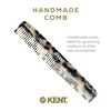 image:imageKent 6T Fine Tooth and Wide Tooth Hair Comb Handmade Styling Comb for Hair Care Barber Combs Beard Combs For Men Styling Grooming for Men Women and KidsWhite Tokyo