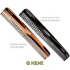 image:imageKent 6T Fine Tooth and Wide Tooth Hair Comb Handmade Styling Comb for Hair Care Barber Combs Beard Combs For Men Styling Grooming for Men Women and KidsMulti