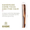 image:imageKent 6T Fine Tooth and Wide Tooth Hair Comb Handmade Styling Comb for Hair Care Barber Combs Beard Combs For Men Styling Grooming for Men Women and KidsTortoiseshell