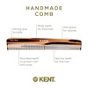 image:imageKent 6T Fine Tooth and Wide Tooth Hair Comb Handmade Styling Comb for Hair Care Barber Combs Beard Combs For Men Styling Grooming for Men Women and KidsTortoiseshell