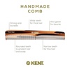 image:imageKent 6T Fine Tooth and Wide Tooth Hair Comb Handmade Styling Comb for Hair Care Barber Combs Beard Combs For Men Styling Grooming for Men Women and KidsMulti
