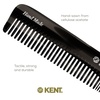 image:imageKent 6T Fine Tooth and Wide Tooth Hair Comb Handmade Styling Comb for Hair Care Barber Combs Beard Combs For Men Styling Grooming for Men Women and KidsGraphite