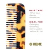 image:imageKent 6T Fine Tooth and Wide Tooth Hair Comb Handmade Styling Comb for Hair Care Barber Combs Beard Combs For Men Styling Grooming for Men Women and KidsYellow Tokyo